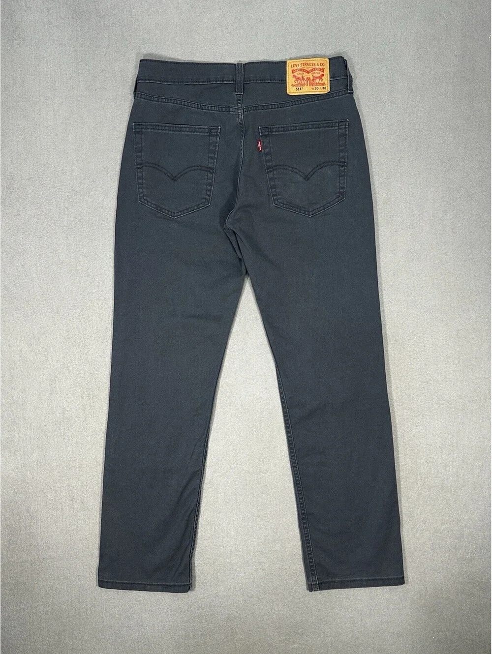 Levi’s 514 Jeans Men’s 30x29.5 Gray Straight Fit Stretch Denim Pants